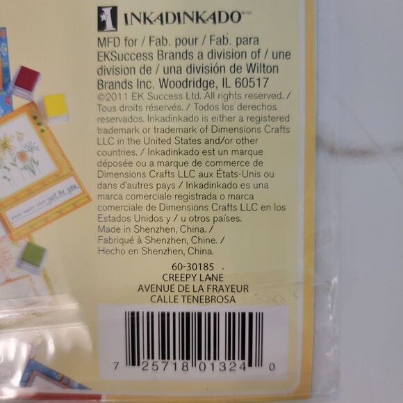 Inkadinkado CREEPY LANE PUMPKINS #60-30185 Clear Cling Stamps Set of 5 NEW - Picture 3 of 6